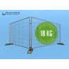 BAUZAUNWELT 20er Set 18 kg Mobilzaun - Betonfuß und Verbinder