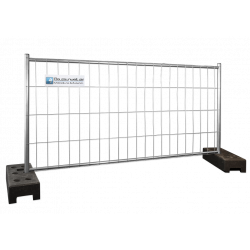 BAUZAUNWELT 2,20 x 1,20 m Mobilzaun halbhoch- extra stabil