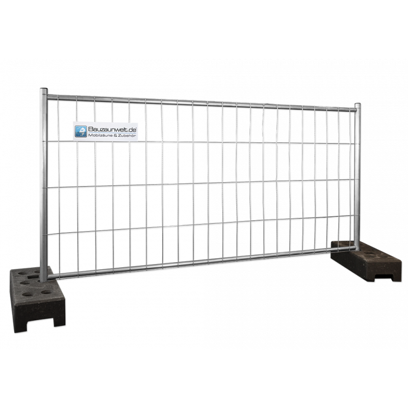 BAUZAUNWELT 2,20 x 1,20 m Mobilzaun halbhoch- extra stabil