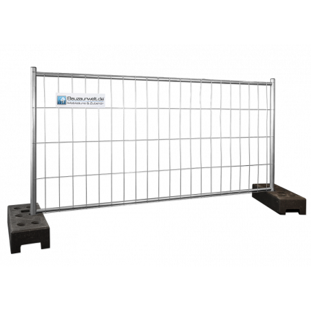 BAUZAUNWELT 2,20 x 1,20 m Mobilzaun halbhoch- extra stabil