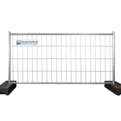 BAUZAUNWELT 2,20 x 1,20 m Mobilzaun halbhoch- extra stabil