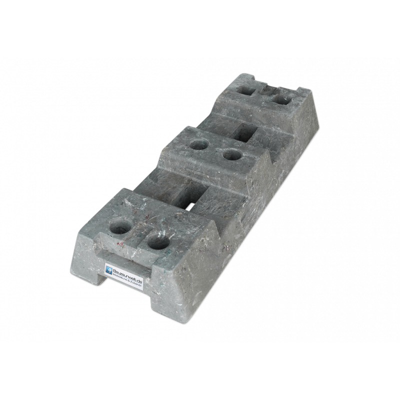 Construction fence base PE 16 kg - sustainably produced with recycled PE