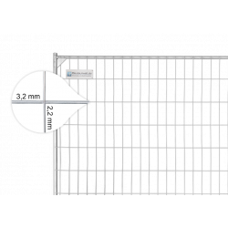 Bauzaun 11 kg EUTOP Economy Drahtstärke 3,2 x 2,2 mm verzinkt
