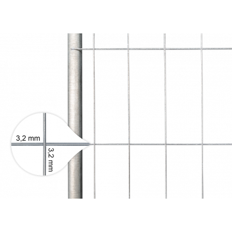 BAUZAUNWELT 14 kg 3,5 x 2,0 m Mobilzaun EUTOP Exklusiv - stabil - Draht 3,2 mm