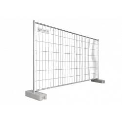 BAUZAUNWELT 15 kg 3,5 x 2,0 m Mobilzaun Profi Business Rohr in Rohr - extra stabil